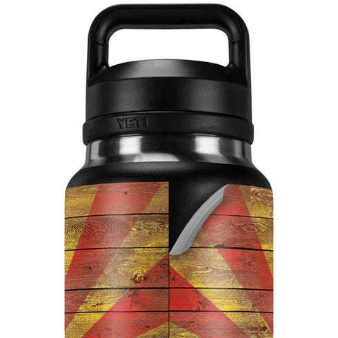 Arizona Flag Dark Wood YETI Rambler 36oz Bottle Skin