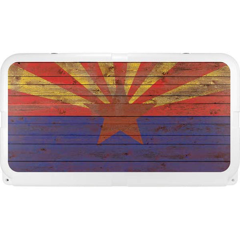 Arizona Flag Dark Wood YETI Tundra 75 Hard Cooler Skin