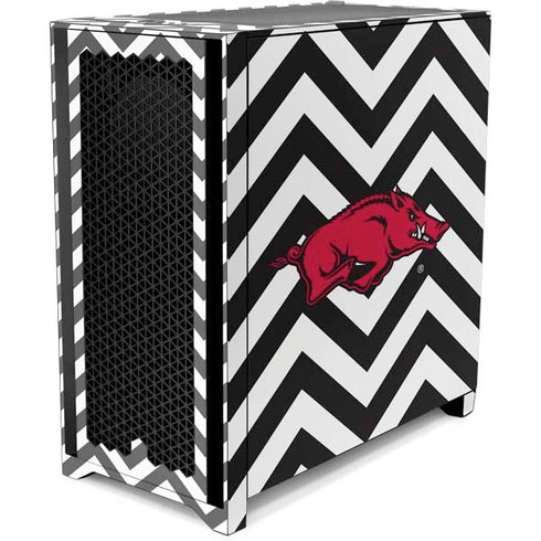 University of Arkansas-Fayetteville Chevron Print Corsair 4000D Tempered Glass Mid-Tower ATX Case Skin