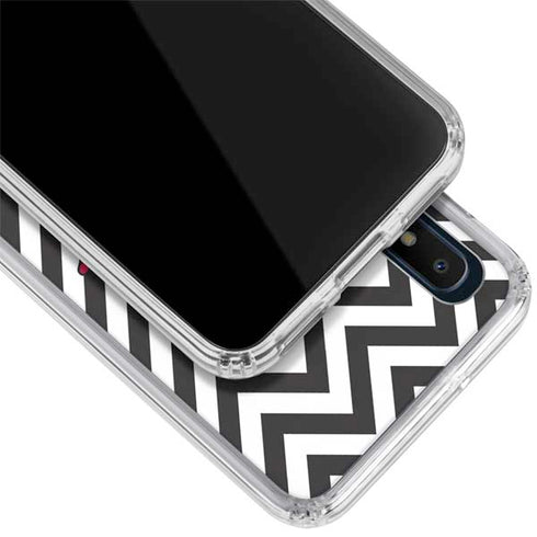 University of Arkansas-Fayetteville Chevron Print Galaxy A10e Clear Case