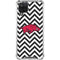 University of Arkansas-Fayetteville Chevron Print Galaxy A12 Clear Case