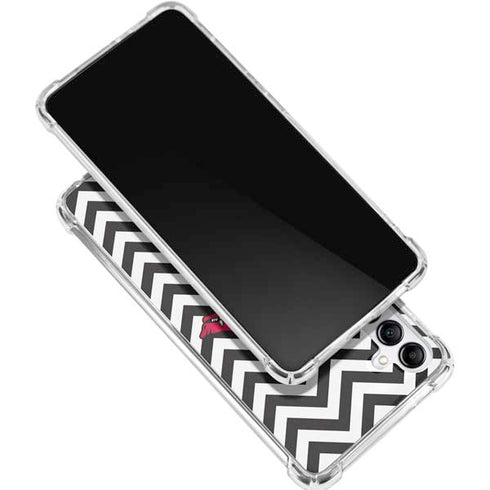 University of Arkansas-Fayetteville Chevron Print Galaxy A15 5G Clear Case