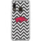 University of Arkansas-Fayetteville Chevron Print Galaxy A30 Clear Case