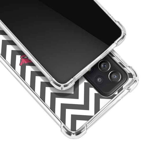 University of Arkansas-Fayetteville Chevron Print Galaxy A52 5G Clear Case