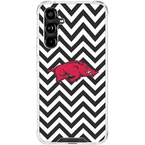 University of Arkansas-Fayetteville Chevron Print Galaxy A54 5G Clear Case