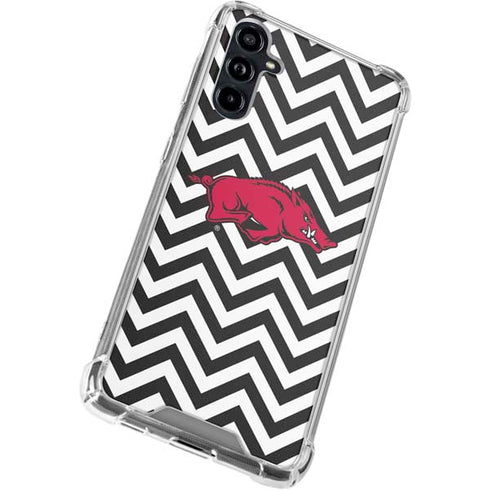 University of Arkansas-Fayetteville Chevron Print Galaxy A54 5G Clear Case