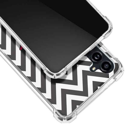 University of Arkansas-Fayetteville Chevron Print Galaxy A54 5G Clear Case