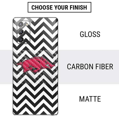 University of Arkansas-Fayetteville Chevron Print Galaxy Note20 5G Skin