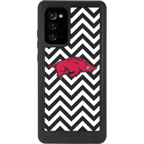 University of Arkansas-Fayetteville Chevron Print Galaxy Note20 5G Waterproof Case