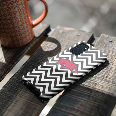 University of Arkansas-Fayetteville Chevron Print Galaxy S20 Plus Pro Case