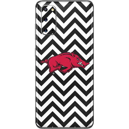 University of Arkansas-Fayetteville Chevron Print Galaxy S20 Skin