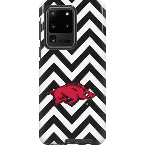 University of Arkansas-Fayetteville Chevron Print Galaxy S20 Ultra 5G Pro Case