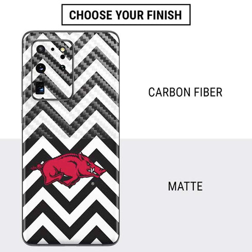 University of Arkansas-Fayetteville Chevron Print Galaxy S20 Ultra 5G Skin