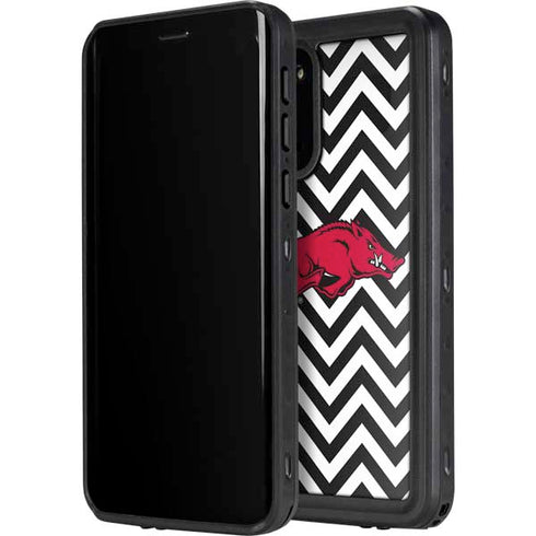 University of Arkansas-Fayetteville Chevron Print Galaxy S20 Waterproof Case