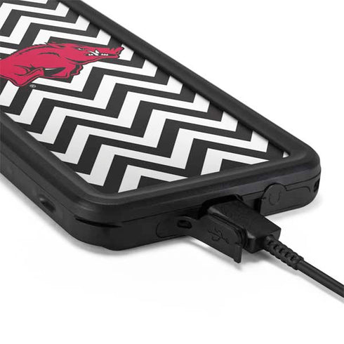 University of Arkansas-Fayetteville Chevron Print Galaxy S20 Waterproof Case