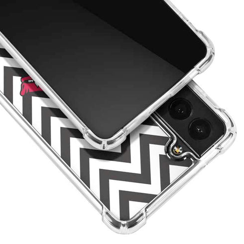 University of Arkansas-Fayetteville Chevron Print Galaxy S21 5G Clear Case