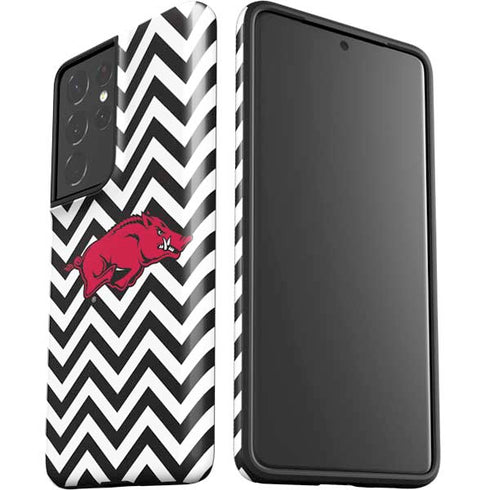 University of Arkansas-Fayetteville Chevron Print Galaxy S21 Ultra 5G Pro Case