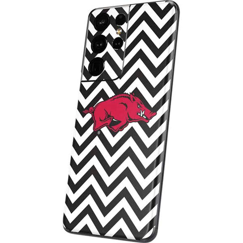 University of Arkansas-Fayetteville Chevron Print Galaxy S21 Ultra 5G Skin