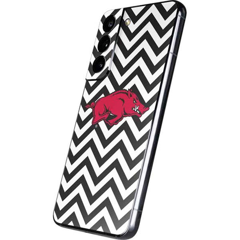 University of Arkansas-Fayetteville Chevron Print Galaxy S22 Skin