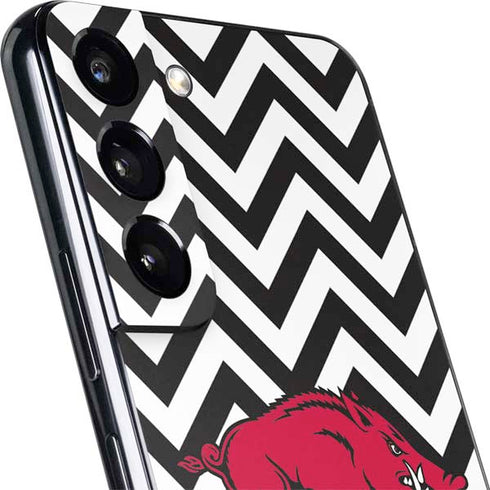 University of Arkansas-Fayetteville Chevron Print Galaxy S22 Skin