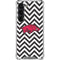 University of Arkansas-Fayetteville Chevron Print Galaxy S23 Clear Case