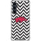 University of Arkansas-Fayetteville Chevron Print Galaxy S23 FE Clear Case