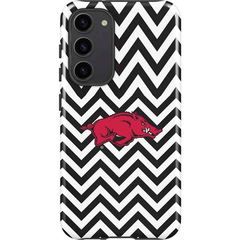 University of Arkansas-Fayetteville Chevron Print Galaxy S23 Plus Pro Case