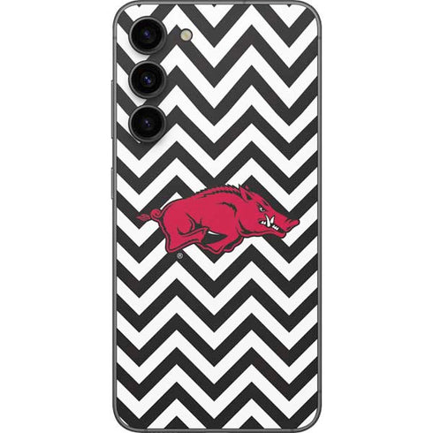 University of Arkansas-Fayetteville Chevron Print Galaxy S23 Plus Skin
