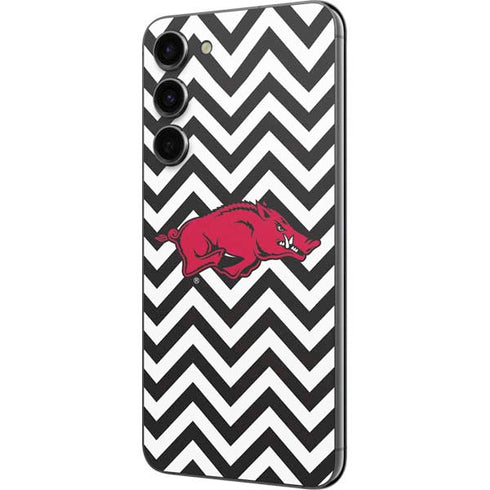 University of Arkansas-Fayetteville Chevron Print Galaxy S23 Plus Skin