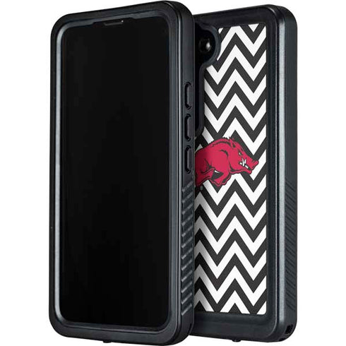 University of Arkansas-Fayetteville Chevron Print Galaxy S23 Plus Waterproof Case