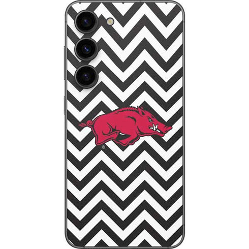 University of Arkansas-Fayetteville Chevron Print Galaxy S23 Skin