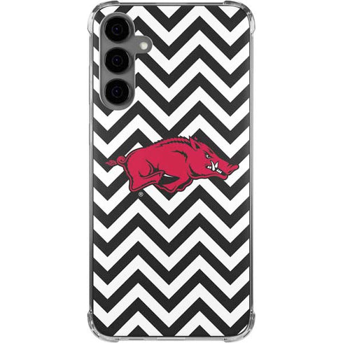 University of Arkansas-Fayetteville Chevron Print Galaxy S24 Plus Clear Case