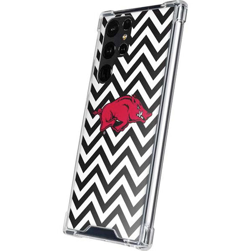 University of Arkansas-Fayetteville Chevron Print Galaxy S24 Ultra Clear Case