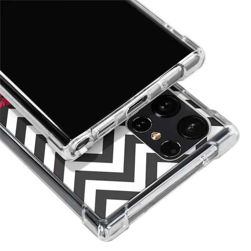 University of Arkansas-Fayetteville Chevron Print Galaxy S24 Ultra Clear Case