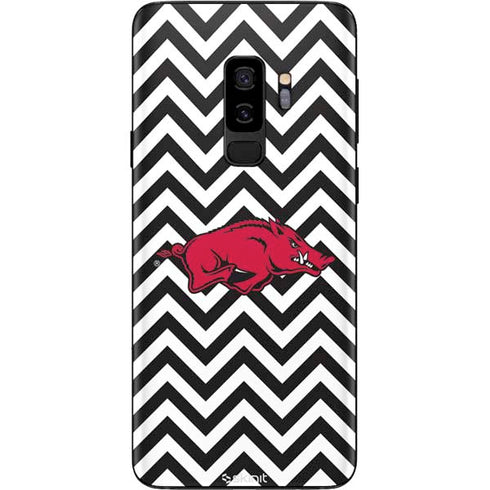 University of Arkansas-Fayetteville Chevron Print Galaxy S9 Plus Skin