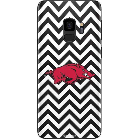 University of Arkansas-Fayetteville Chevron Print Galaxy S9 Skin