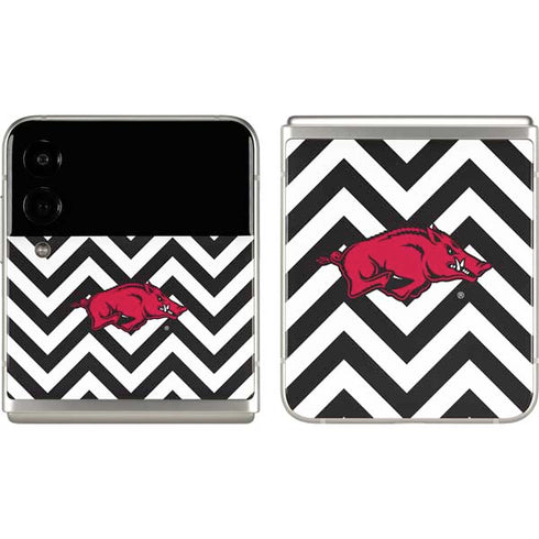 University of Arkansas-Fayetteville Chevron Print Galaxy Z Flip3 5G Skin
