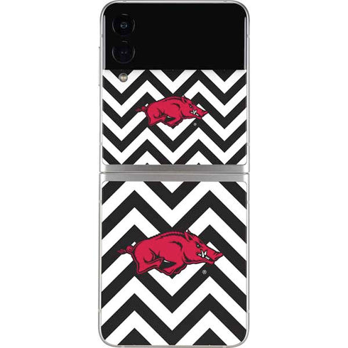 University of Arkansas-Fayetteville Chevron Print Galaxy Z Flip3 5G Skin