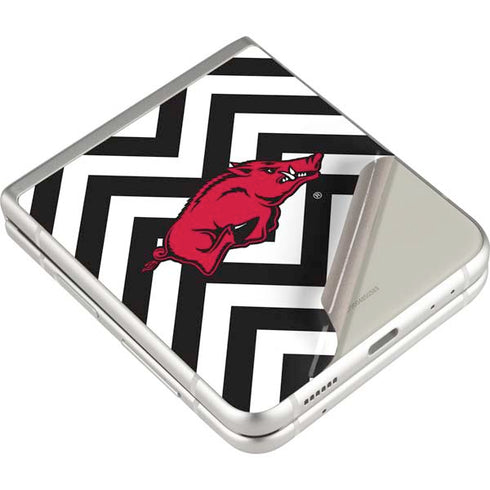 University of Arkansas-Fayetteville Chevron Print Galaxy Z Flip3 5G Skin
