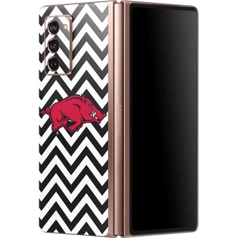 University of Arkansas-Fayetteville Chevron Print Galaxy Z Fold2 5G Skin