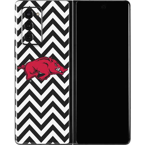 University of Arkansas-Fayetteville Chevron Print Galaxy Z Fold2 5G Skin