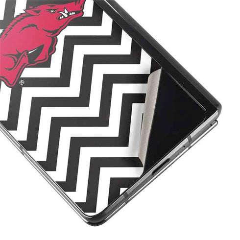 University of Arkansas-Fayetteville Chevron Print Galaxy Z Fold2 5G Skin