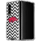 University of Arkansas-Fayetteville Chevron Print Galaxy Z Fold4 5G Clear Case
