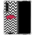 University of Arkansas-Fayetteville Chevron Print Galaxy Z Fold4 5G Clear Case
