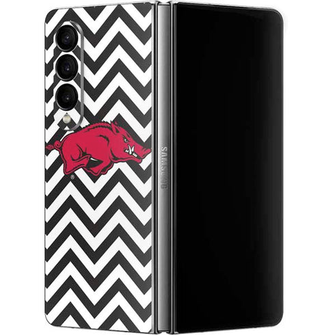 University of Arkansas-Fayetteville Chevron Print Galaxy Z Fold4 5G Skin
