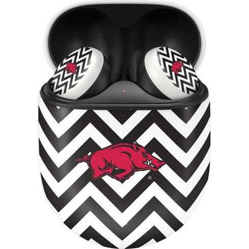 University of Arkansas-Fayetteville Chevron Print Google Pixel Buds Skin
