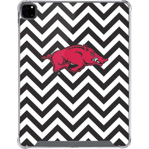 University of Arkansas-Fayetteville Chevron Print iPad Pro 12.9in (2020) Clear Case