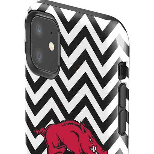 University of Arkansas-Fayetteville Chevron Print iPhone 11 Impact Case