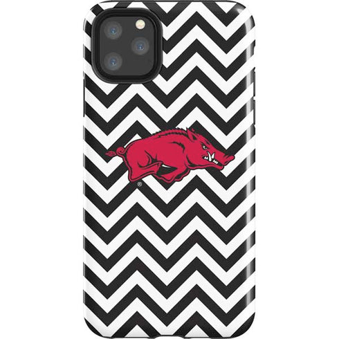 University of Arkansas-Fayetteville Chevron Print iPhone 11 Pro Max Impact Case