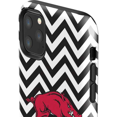 University of Arkansas-Fayetteville Chevron Print iPhone 11 Pro Max Impact Case
